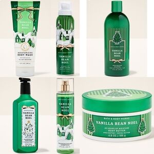 Bath & Body Works Vanilla Bean Noel 6 Piece Body Care Set NEW